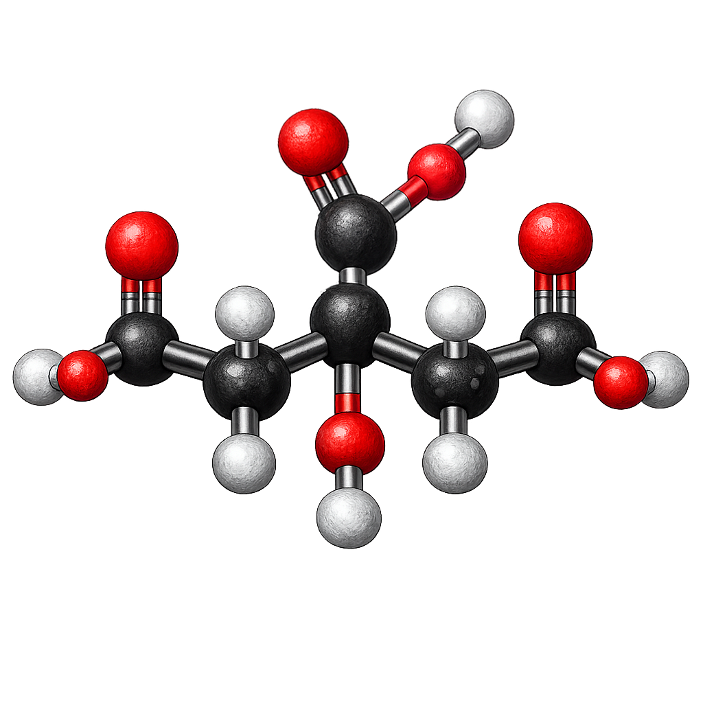Citric Acid [C₆H₈O₇], Lemon salt, E330, 2-hydroxypropane-1,2,3-tricarboxylic acid, Natural preservative
